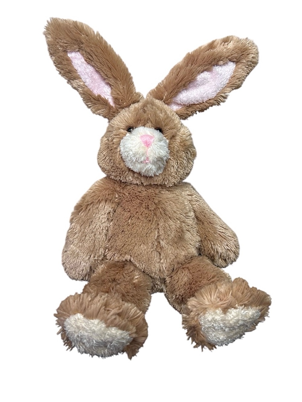 Build-A-Bear Mocha Stuffed Plush Rabbit Bunny Bendable Ears 21” Nursery Decor